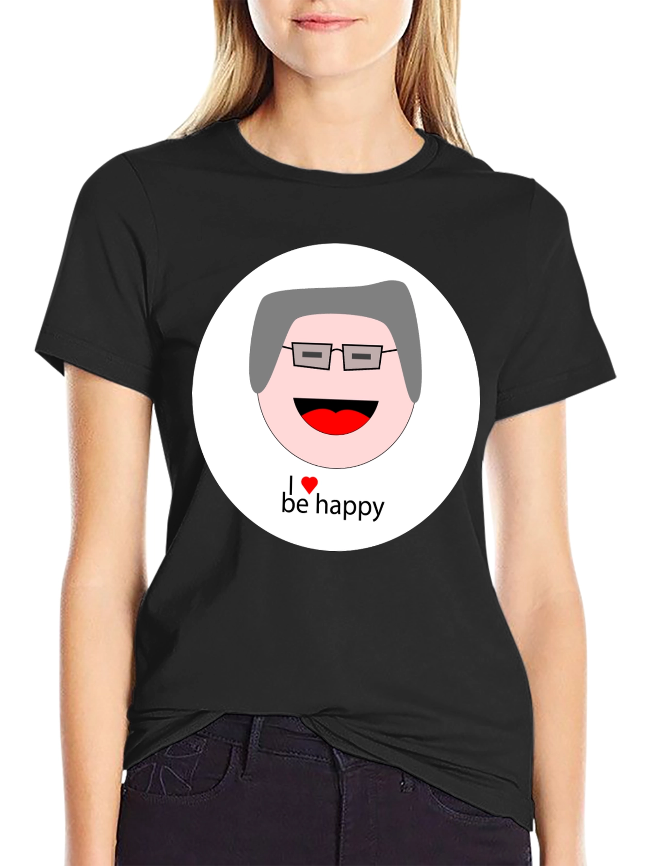 I Heart Be Happy Graphic T-Shirt