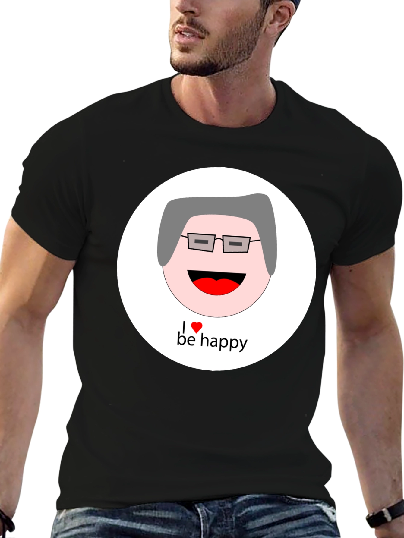 I Heart Be Happy Graphic T-Shirt