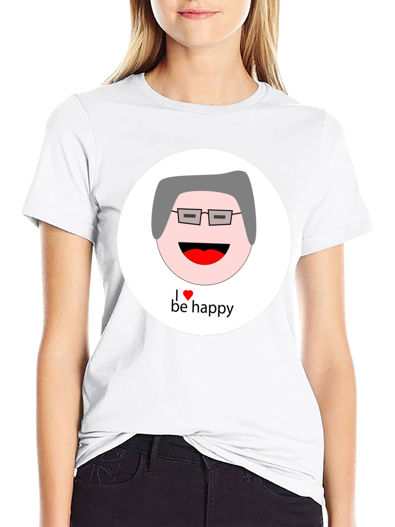 I Heart Be Happy Graphic T-Shirt
