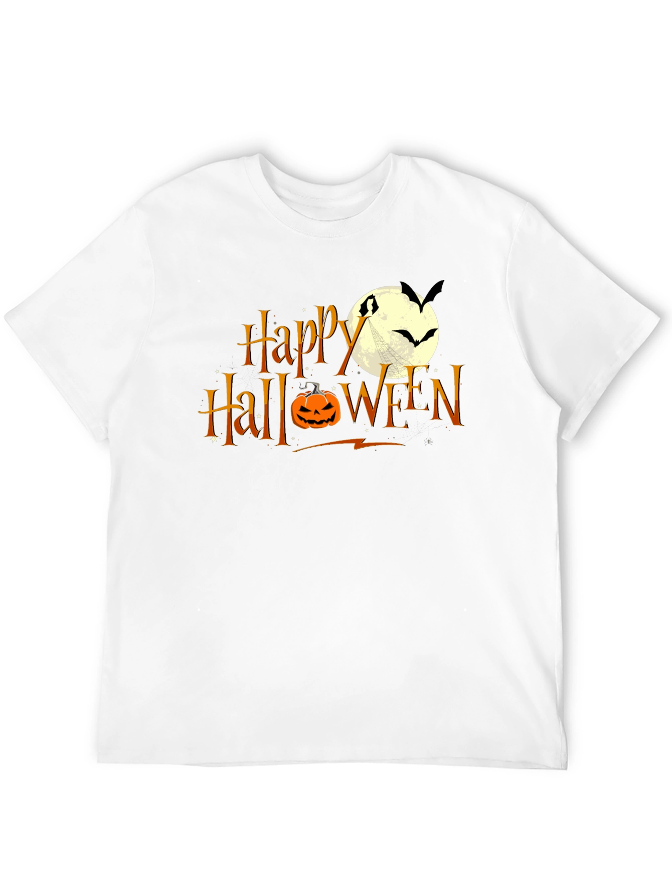 Happy Halloween T-Shirt: Pumpkin Moon Bats