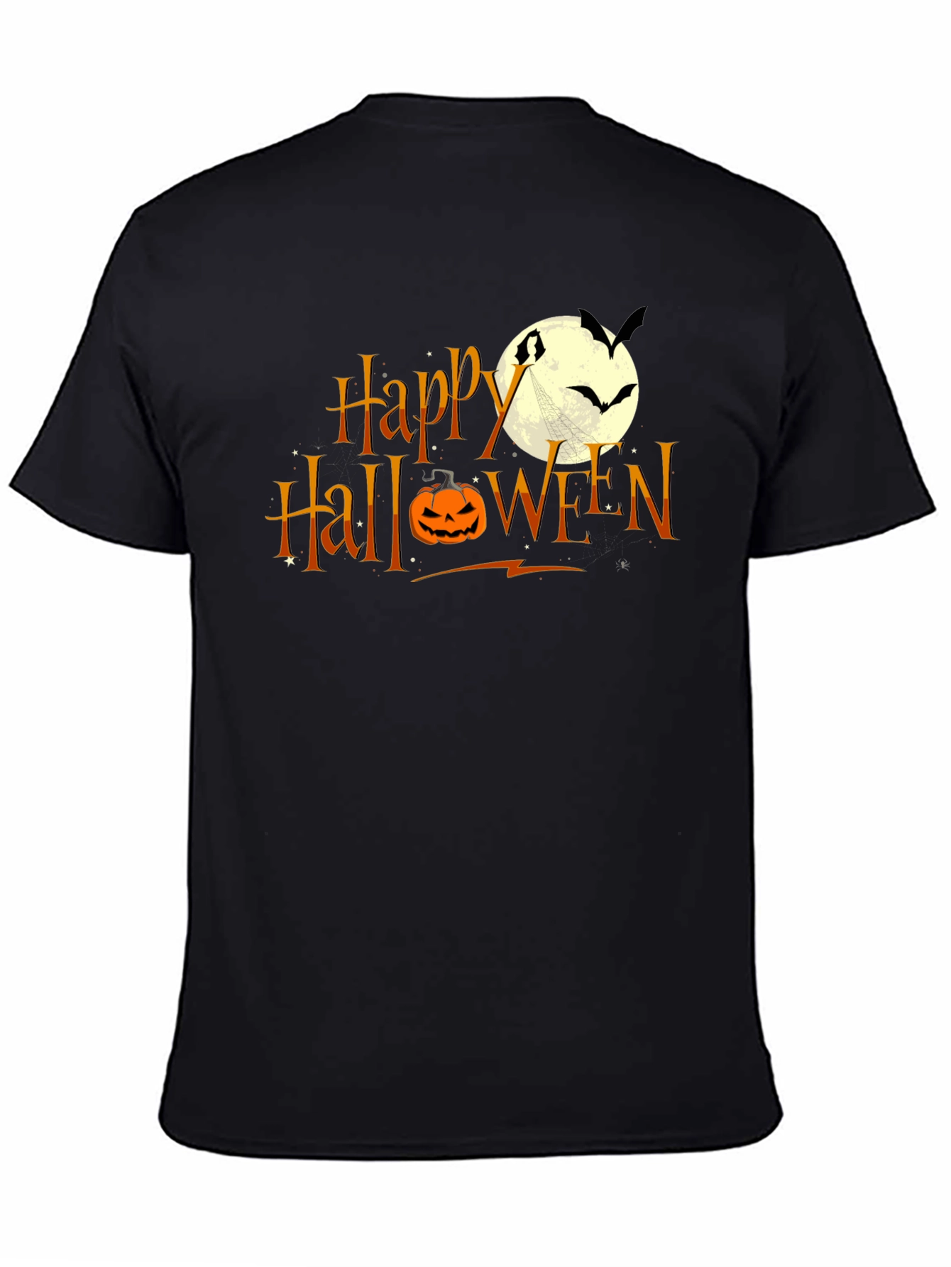 Happy Halloween T-Shirt: Pumpkin Moon Bats