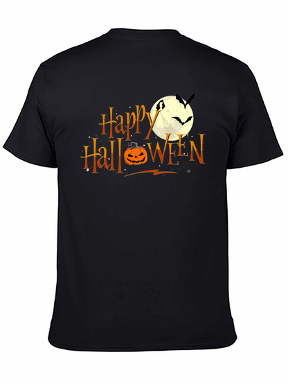 Happy Halloween T-Shirt: Pumpkin Moon Bats