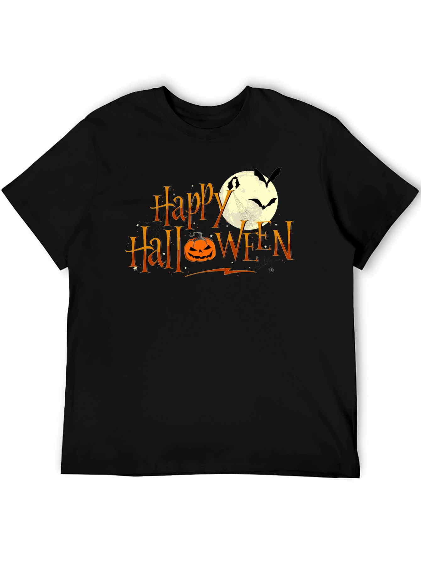 Happy Halloween T-Shirt: Pumpkin Moon Bats