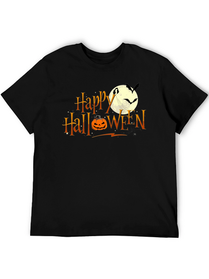 Happy Halloween T-Shirt: Pumpkin Moon Bats