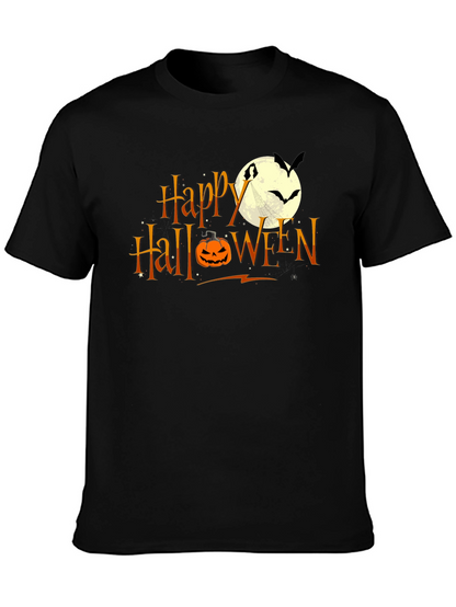 Happy Halloween T-Shirt: Pumpkin Moon Bats