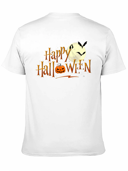 Happy Halloween T-Shirt: Pumpkin Moon Bats