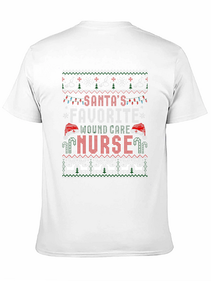 Santas Favorite Nurse Ugly Christmas Sweater T-Shirt
