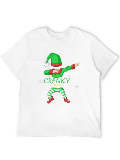 Cranky Elf Dabbing Christmas T-Shirt