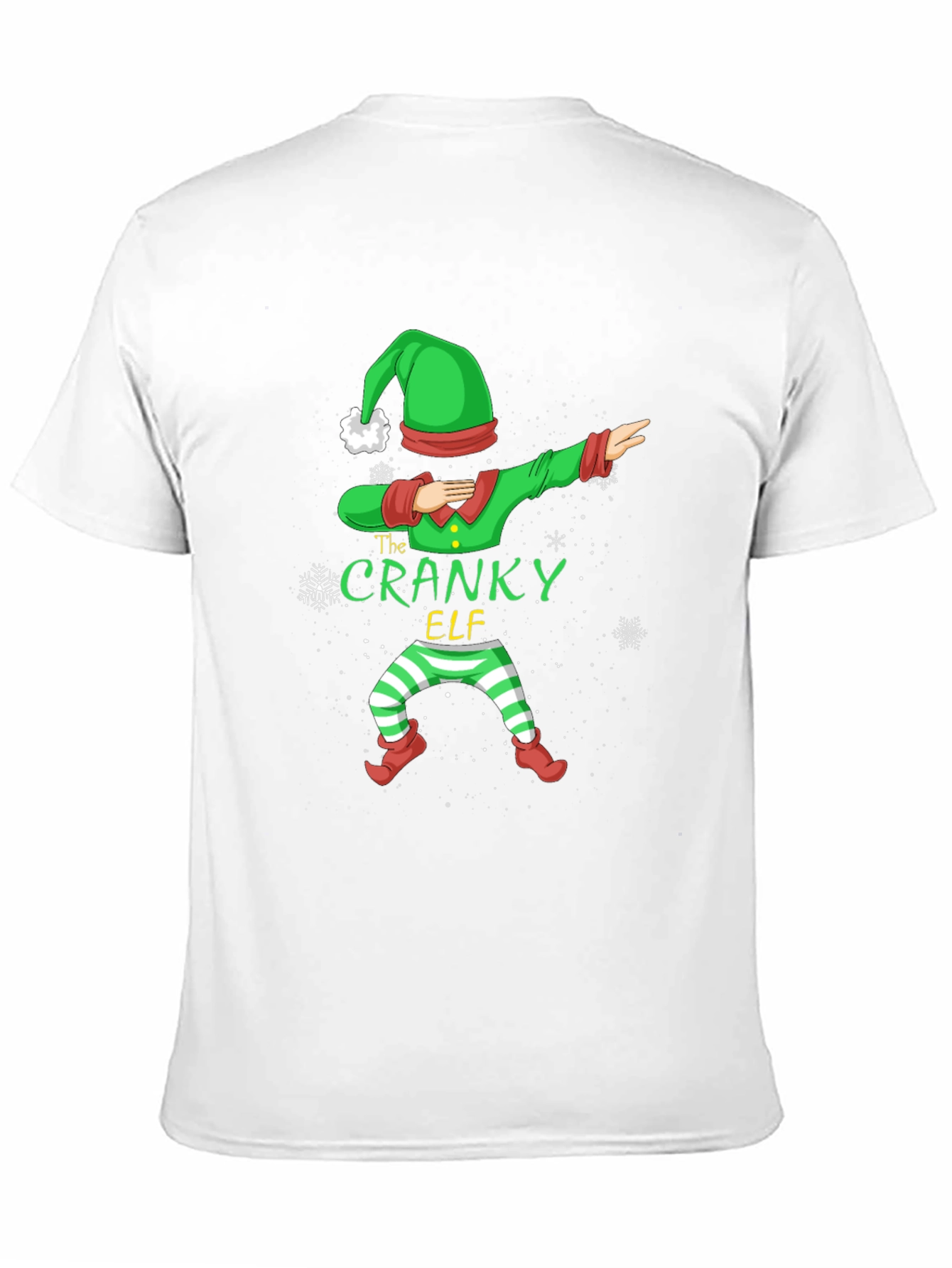 Cranky Elf Dabbing Christmas T-Shirt