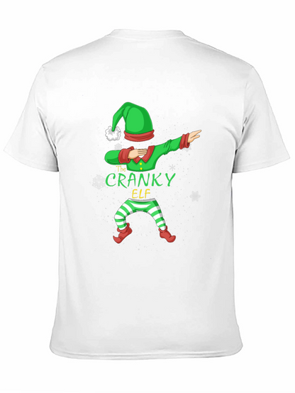 Cranky Elf Dabbing Christmas T-Shirt
