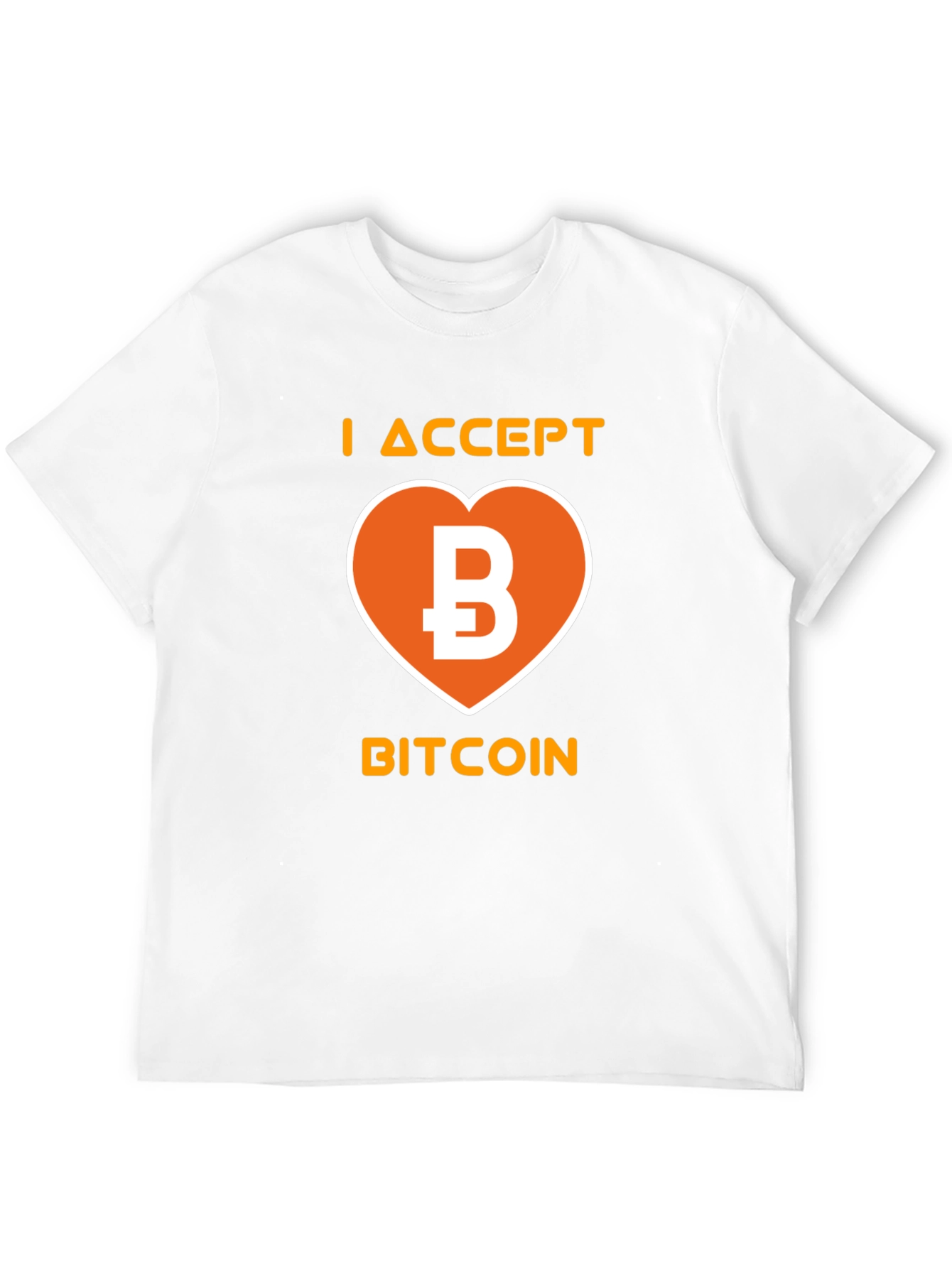 I Accept Bitcoin Black T-Shirt