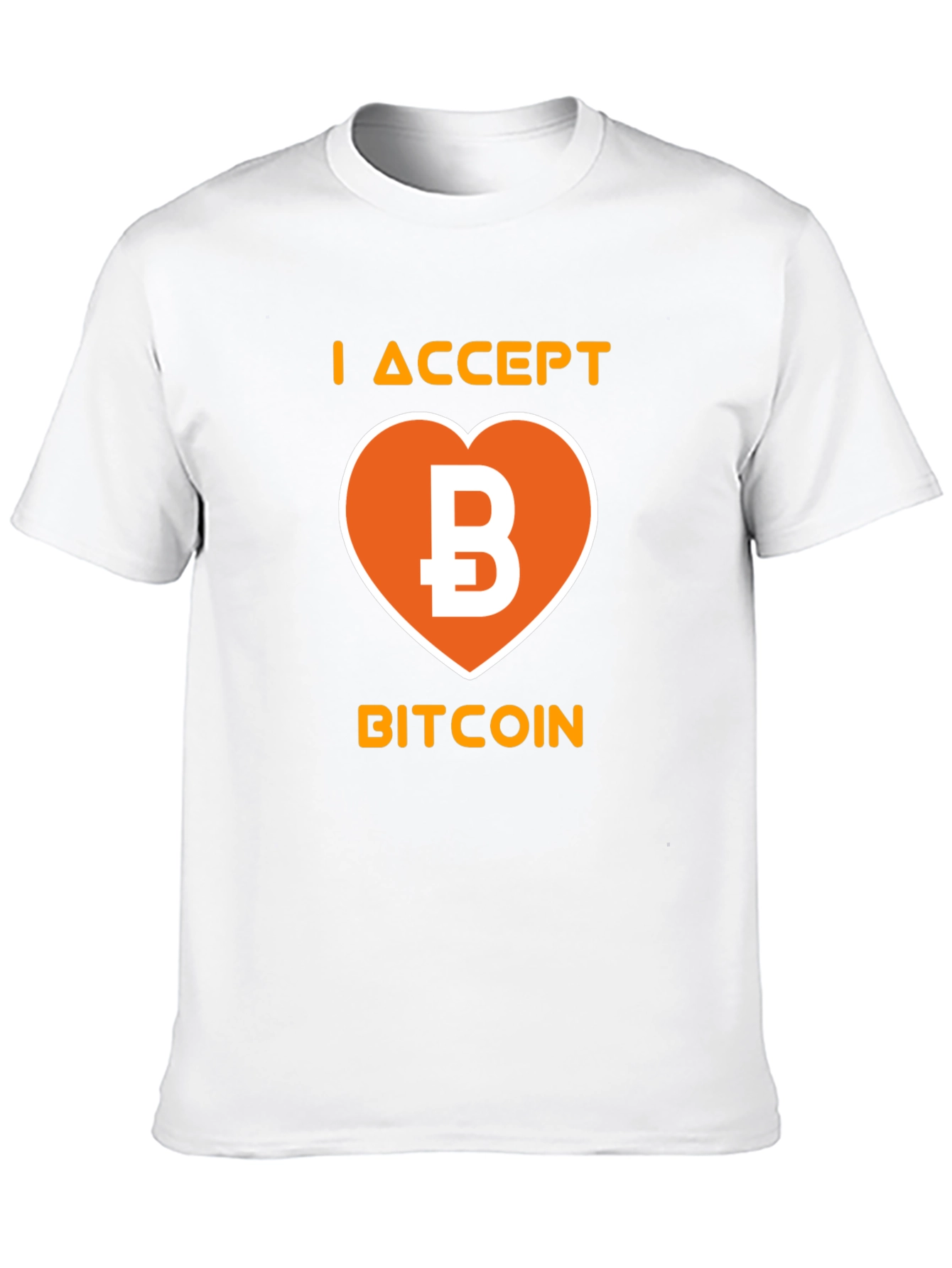 I Accept Bitcoin Black T-Shirt