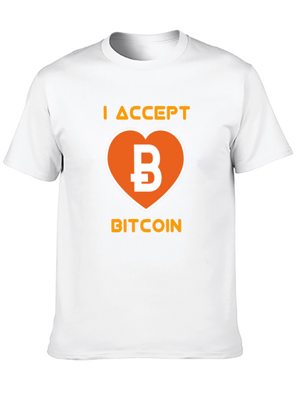 I Accept Bitcoin Black T-Shirt
