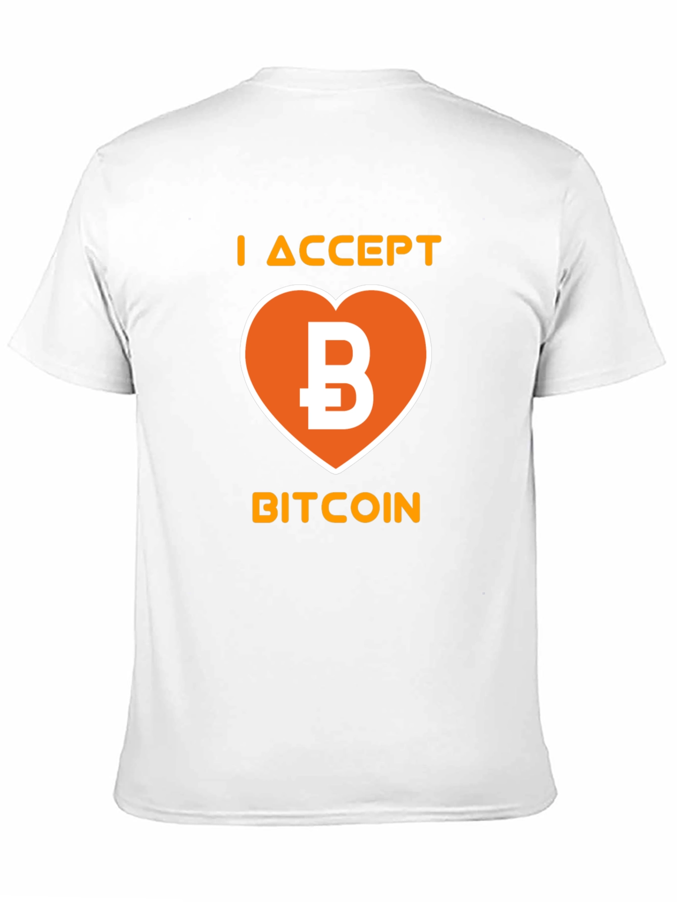 I Accept Bitcoin Black T-Shirt