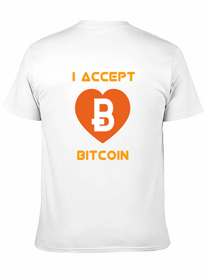 I Accept Bitcoin Black T-Shirt
