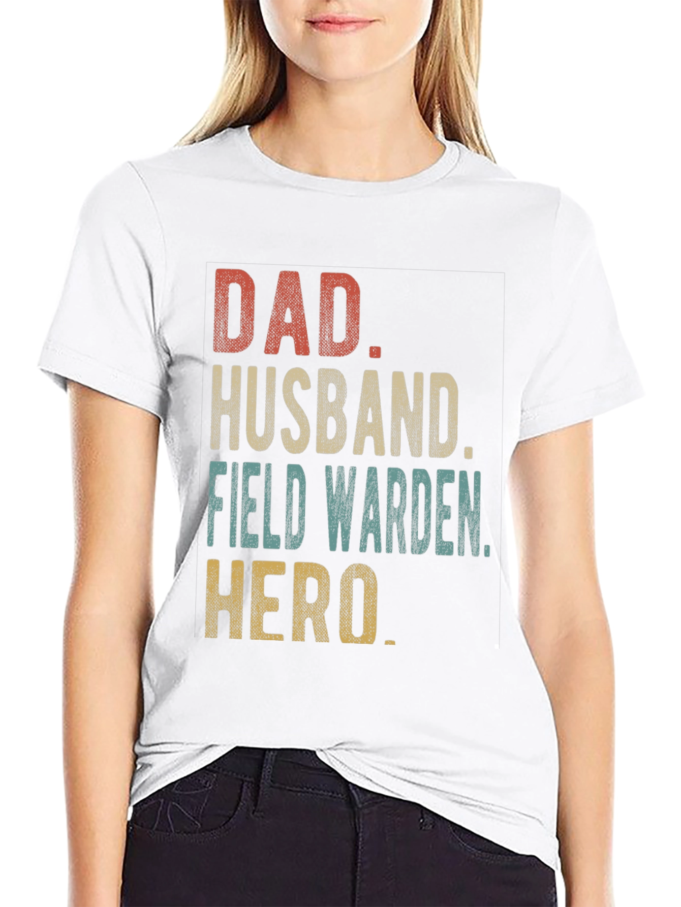 Dad Husband Field Warden Hero Graphic Tee