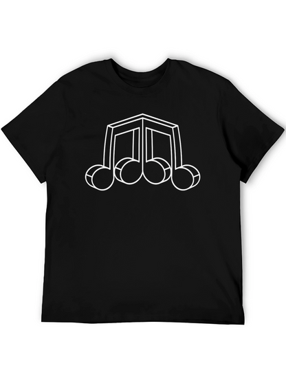 Abstract Music Note Graphic T-Shirt