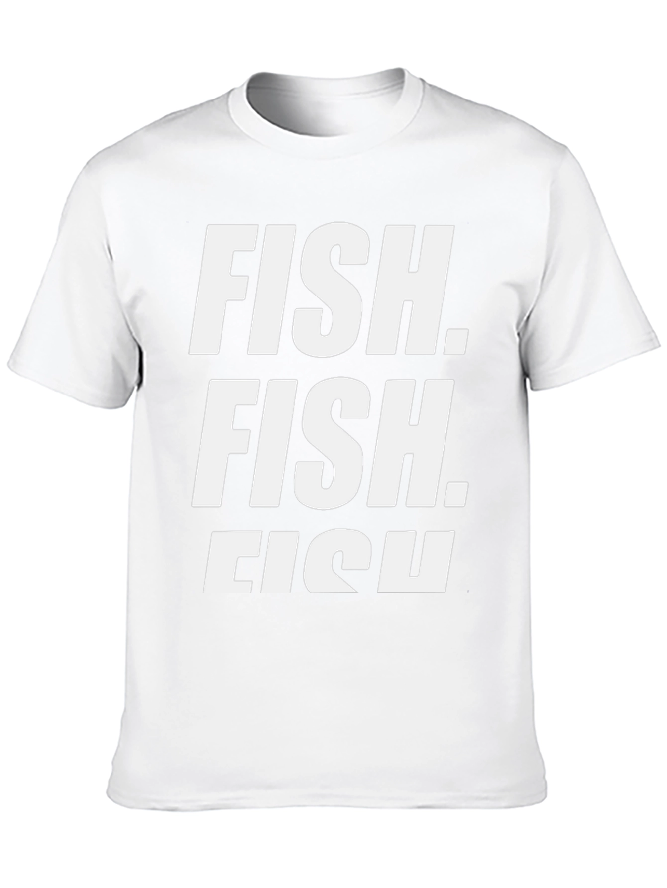 FISH Graphic Print T-Shirt - Black