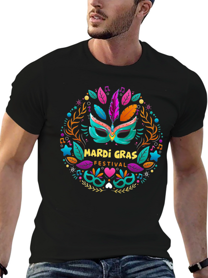 Mardi Gras Festival Black T-Shirt