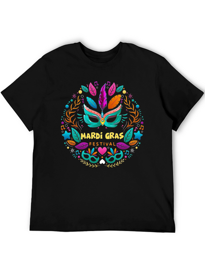 Mardi Gras Festival Black T-Shirt
