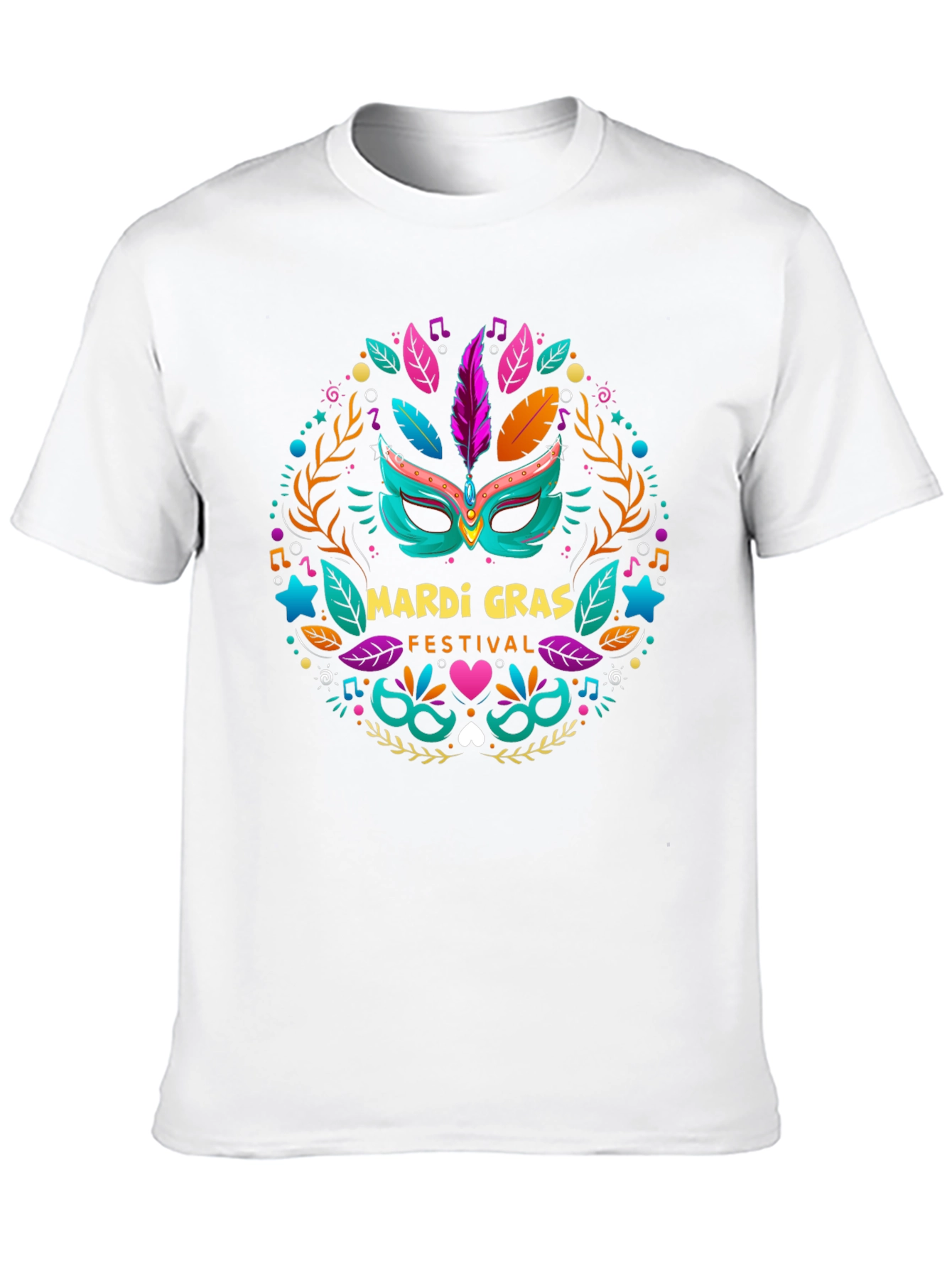 Mardi Gras Festival Black T-Shirt