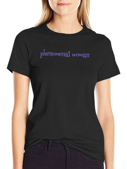 Phenomenal Woman Black T-Shirt