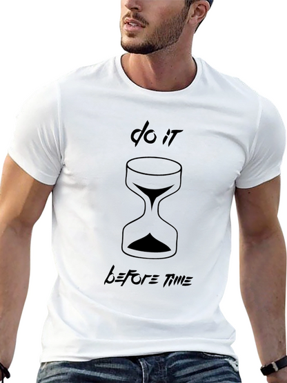 Do It Before Time Black T-Shirt