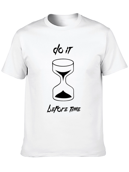Do It Before Time Black T-Shirt