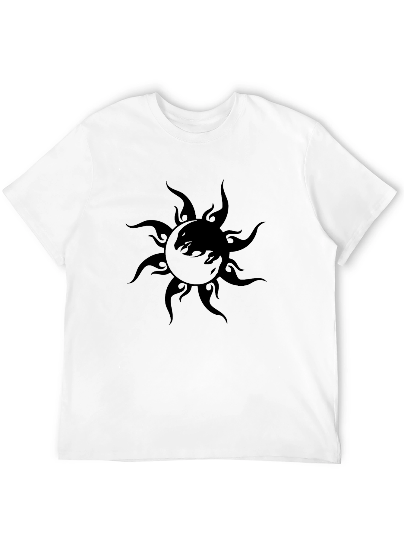 Black Sun Graphic T-Shirt - Stylish Mens Tee