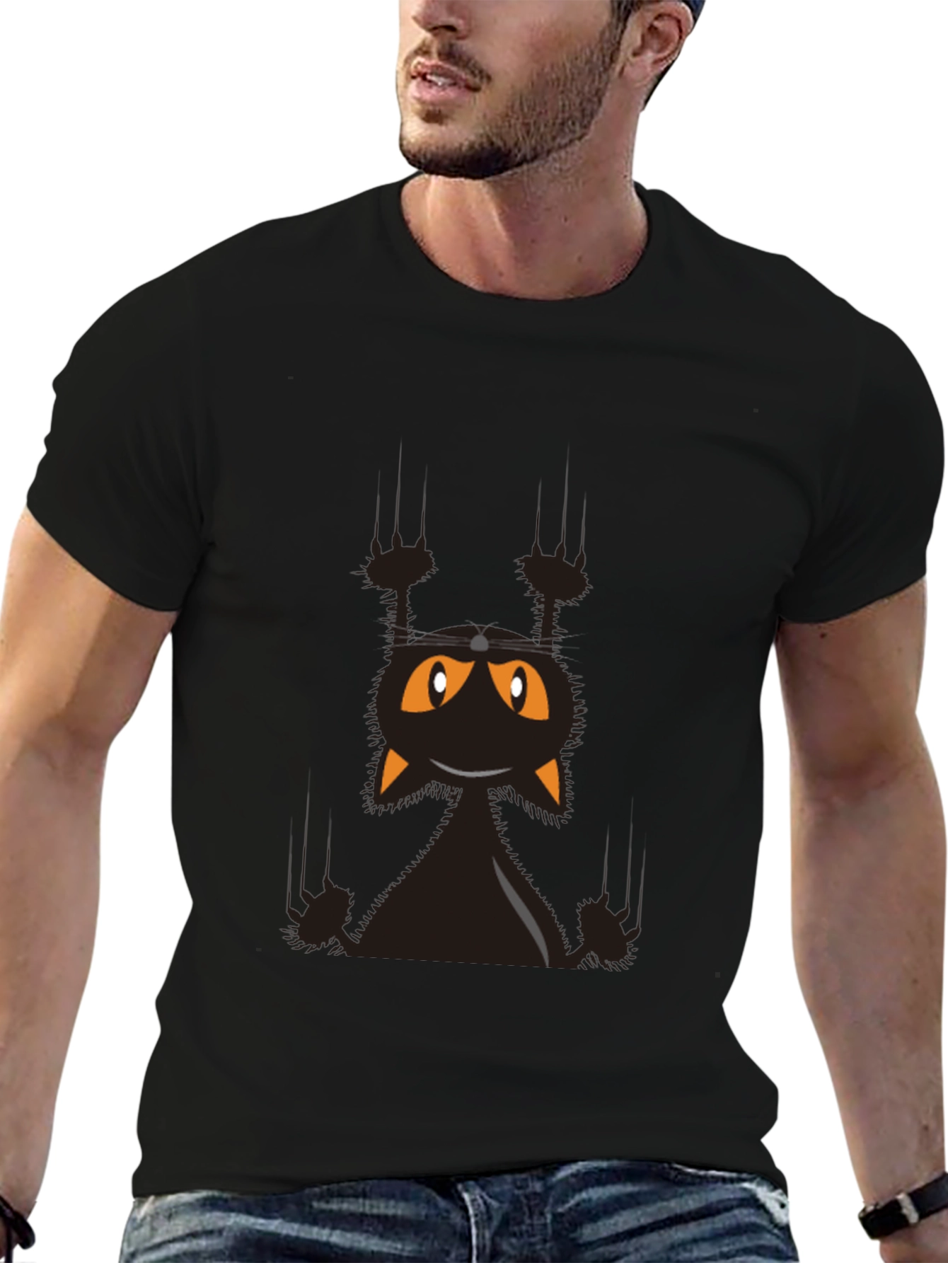 Halloween Black Cat T-Shirt