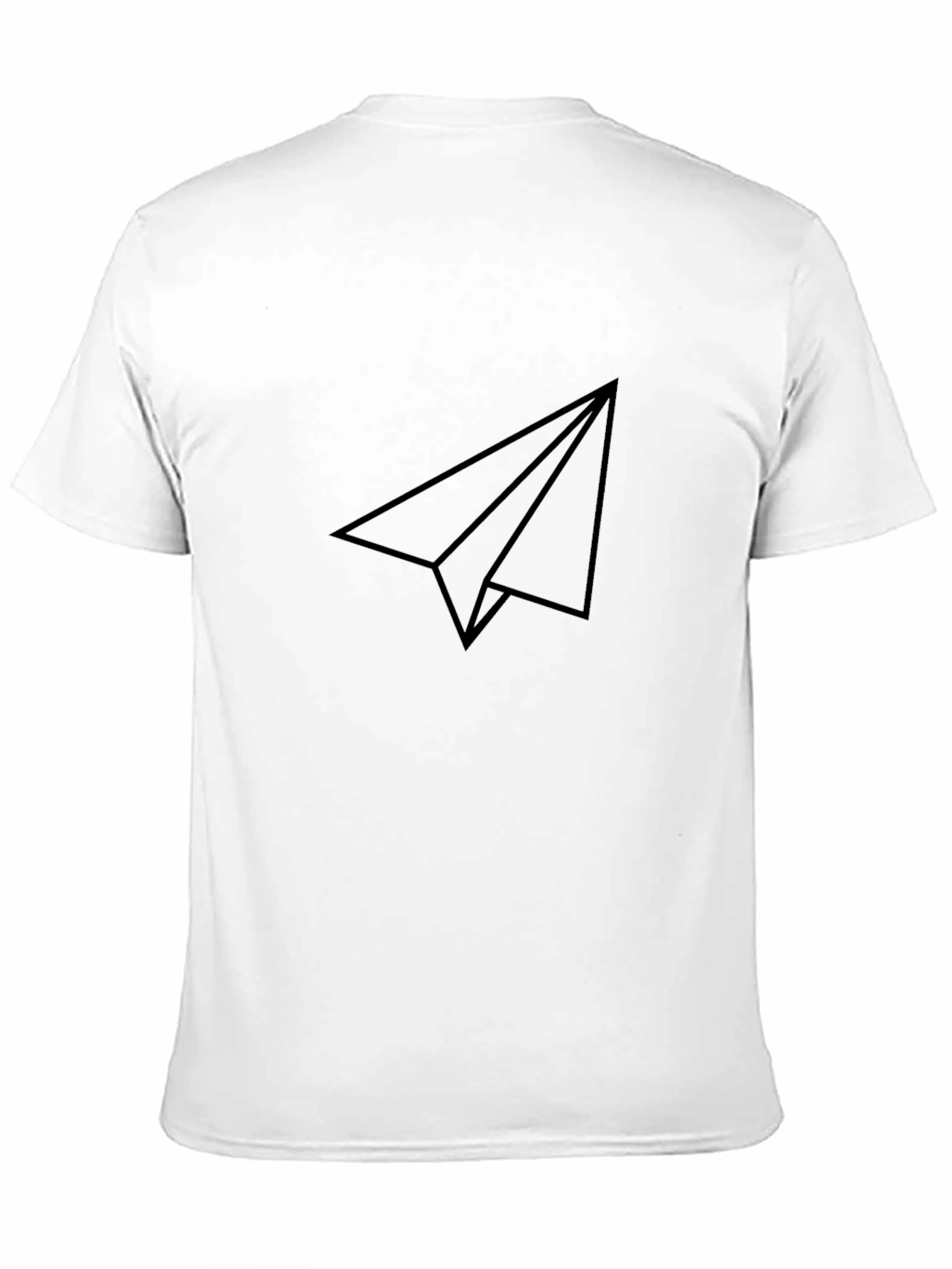 Minimalist Paper Airplane Graphic Tee