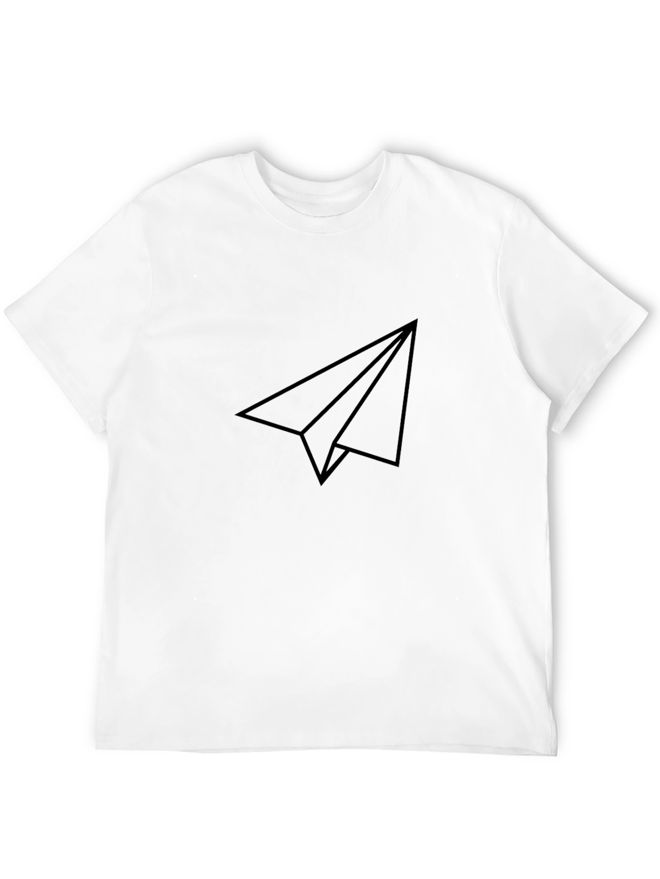 Minimalist Paper Airplane Graphic Tee