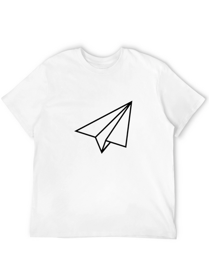 Minimalist Paper Airplane Graphic Tee