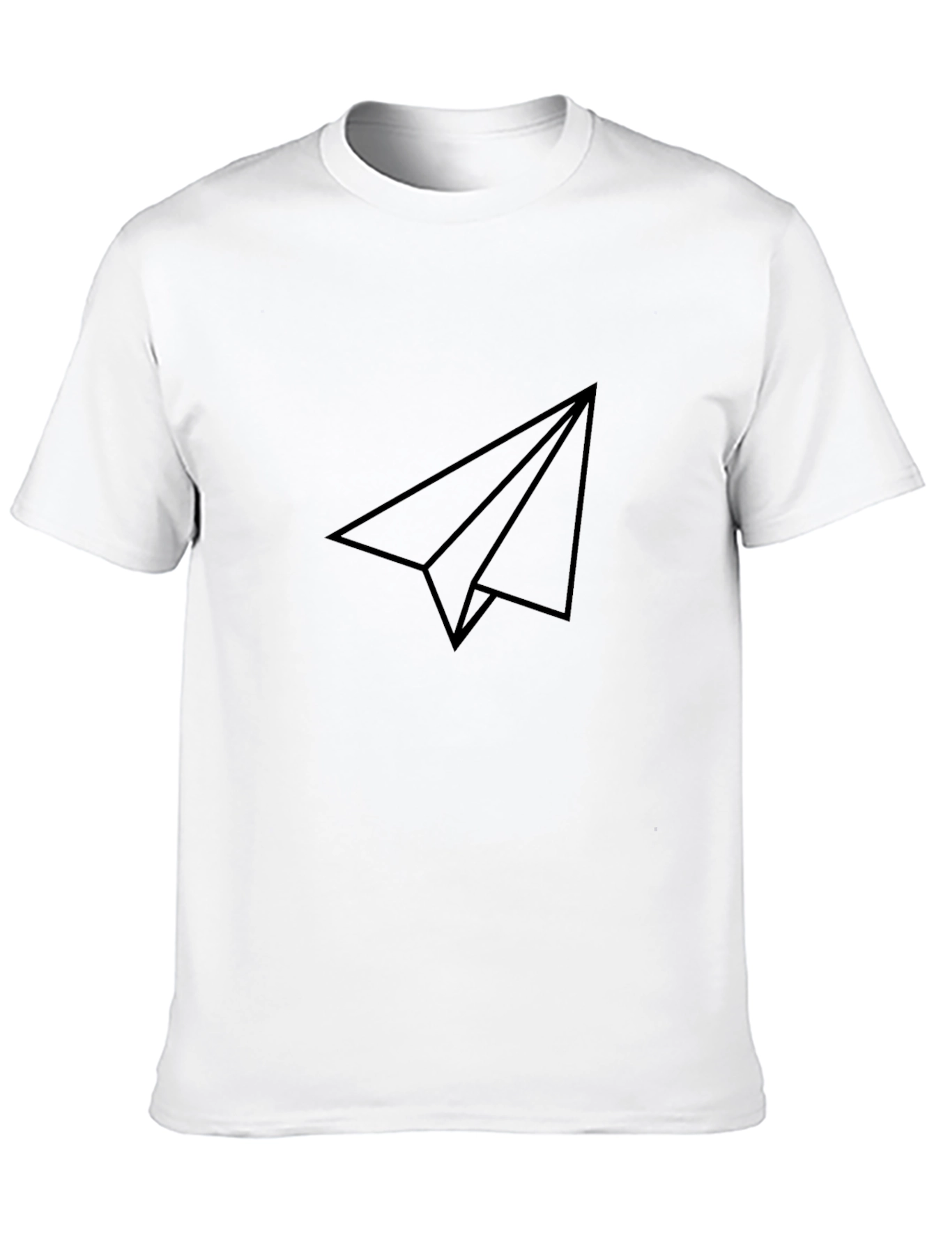Minimalist Paper Airplane Graphic Tee