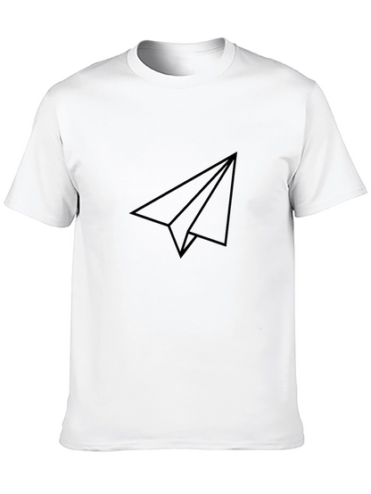 Minimalist Paper Airplane Graphic Tee