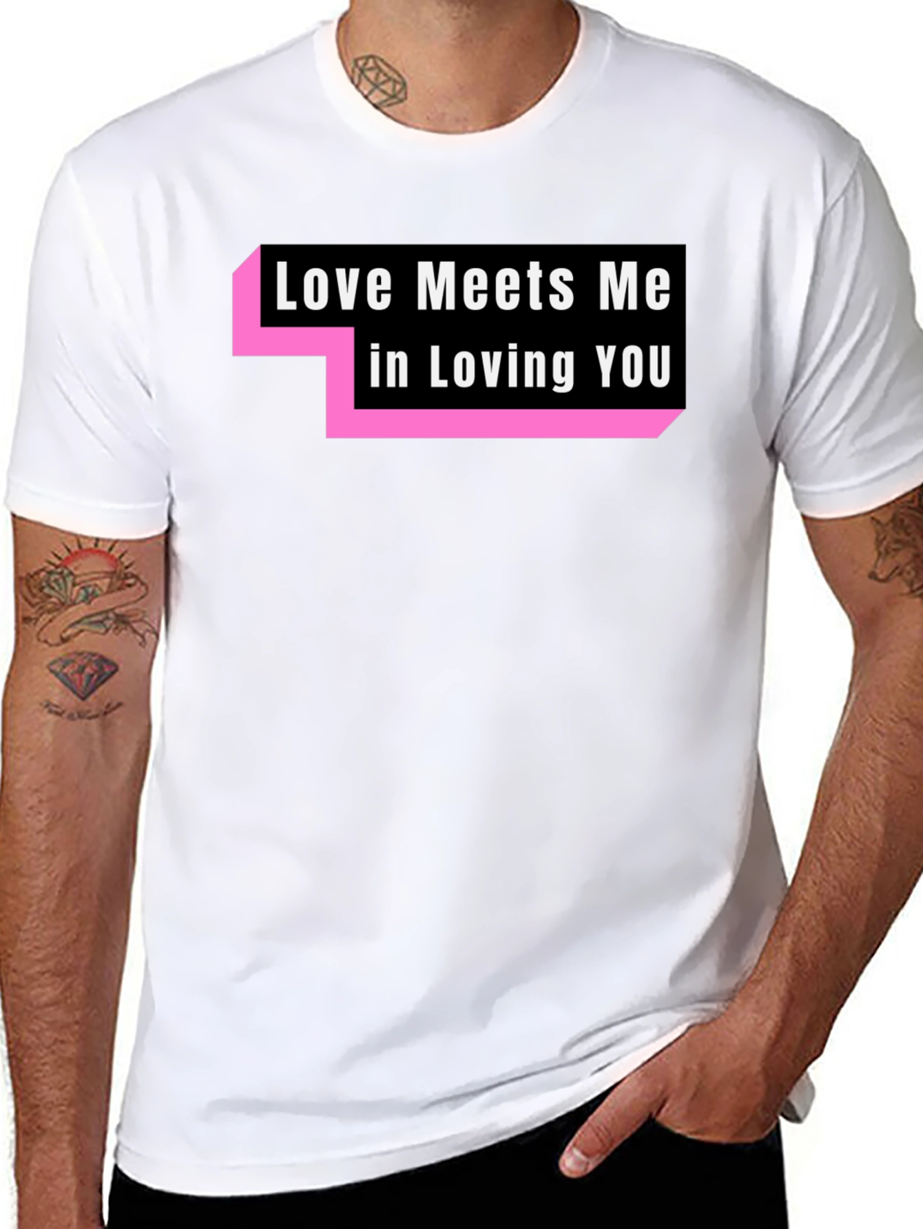 Love Meets Me T-Shirt - Trendy Graphic Tee