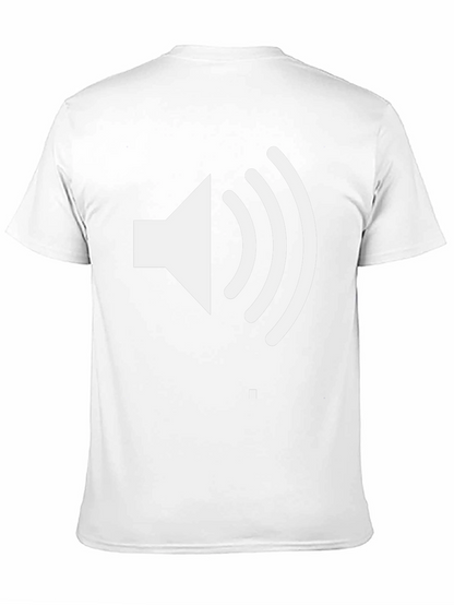 Sound Wave Graphic Tee - Black Casual T-Shirt