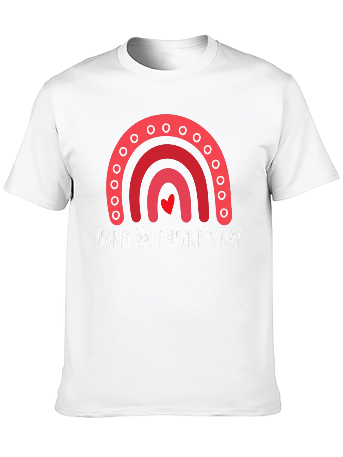 Happy Valentines Day Rainbow Graphic Tee