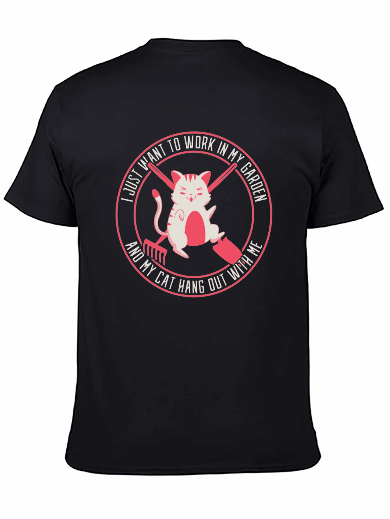 Gardening Cat T-Shirt - Work in My Garden