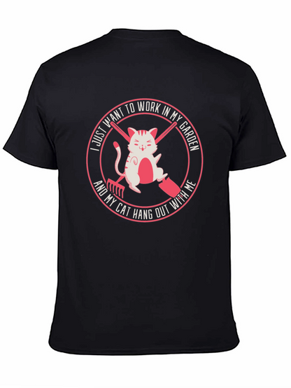 Gardening Cat T-Shirt - Work in My Garden