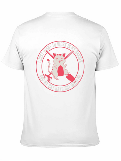 Gardening Cat T-Shirt - Work in My Garden