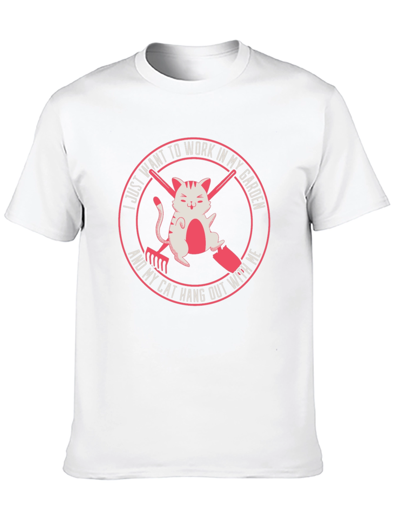 Gardening Cat T-Shirt - Work in My Garden