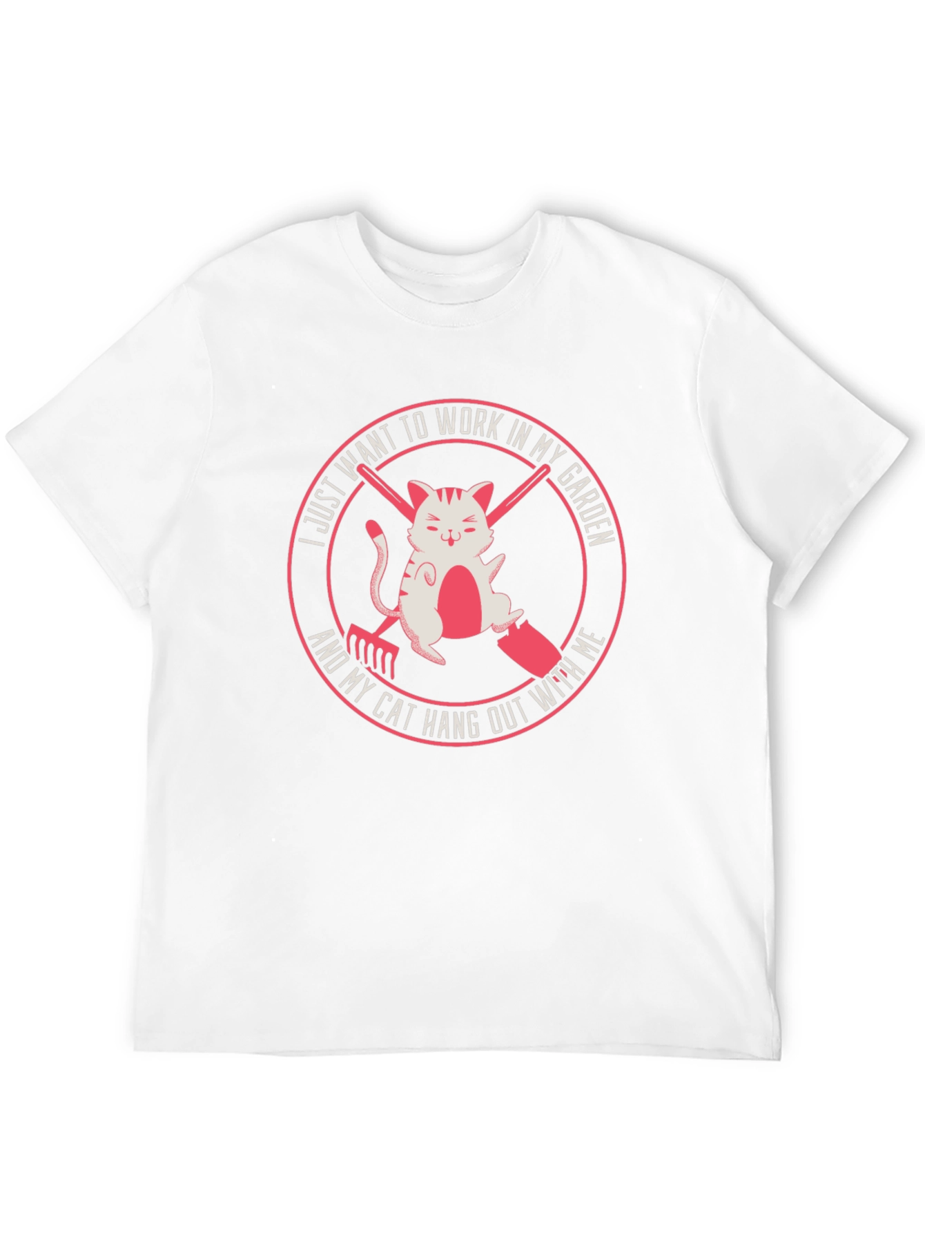 Gardening Cat T-Shirt - Work in My Garden