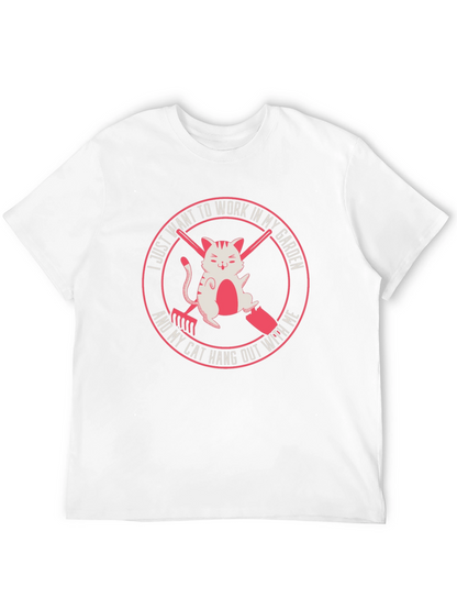 Gardening Cat T-Shirt - Work in My Garden