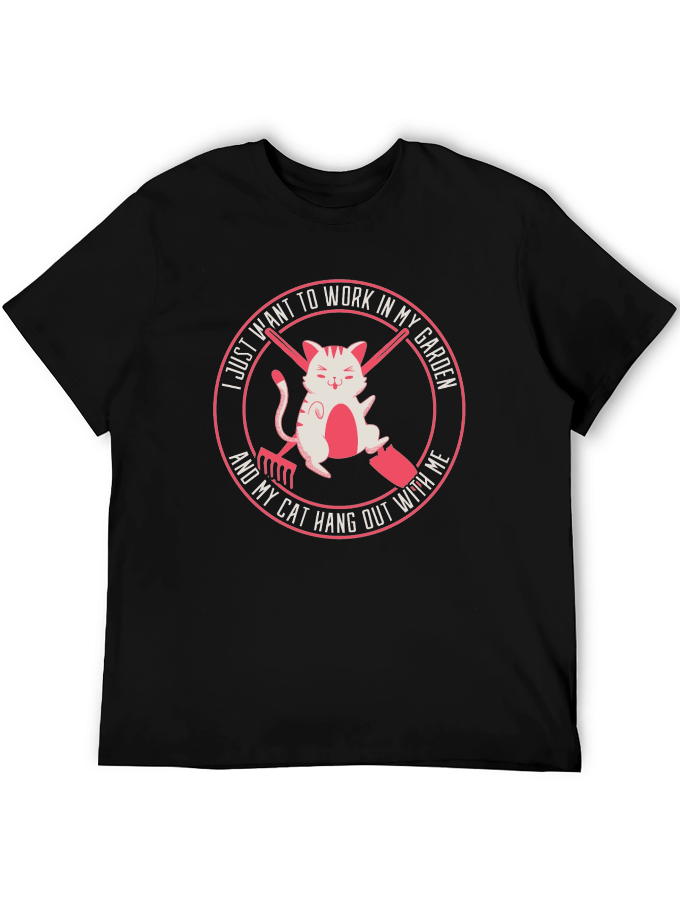 Gardening Cat T-Shirt - Work in My Garden