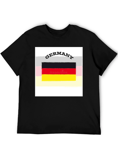 Germany Flag Graphic Tee - Black Unisex T-Shirt