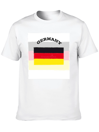 Germany Flag Graphic Tee - Black Unisex T-Shirt