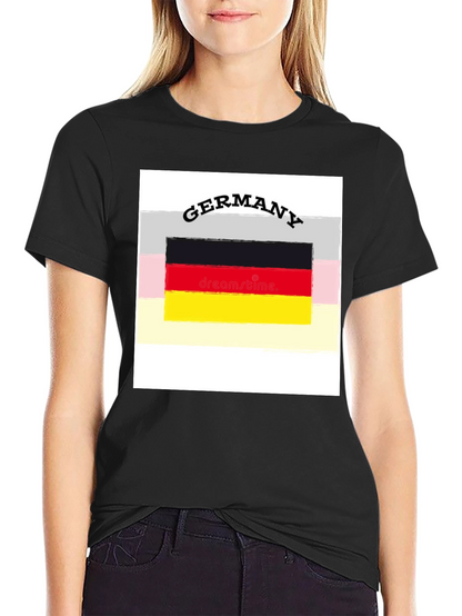 Germany Flag Graphic Tee - Black Unisex T-Shirt