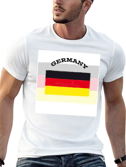 Germany Flag Graphic Tee - Black Unisex T-Shirt
