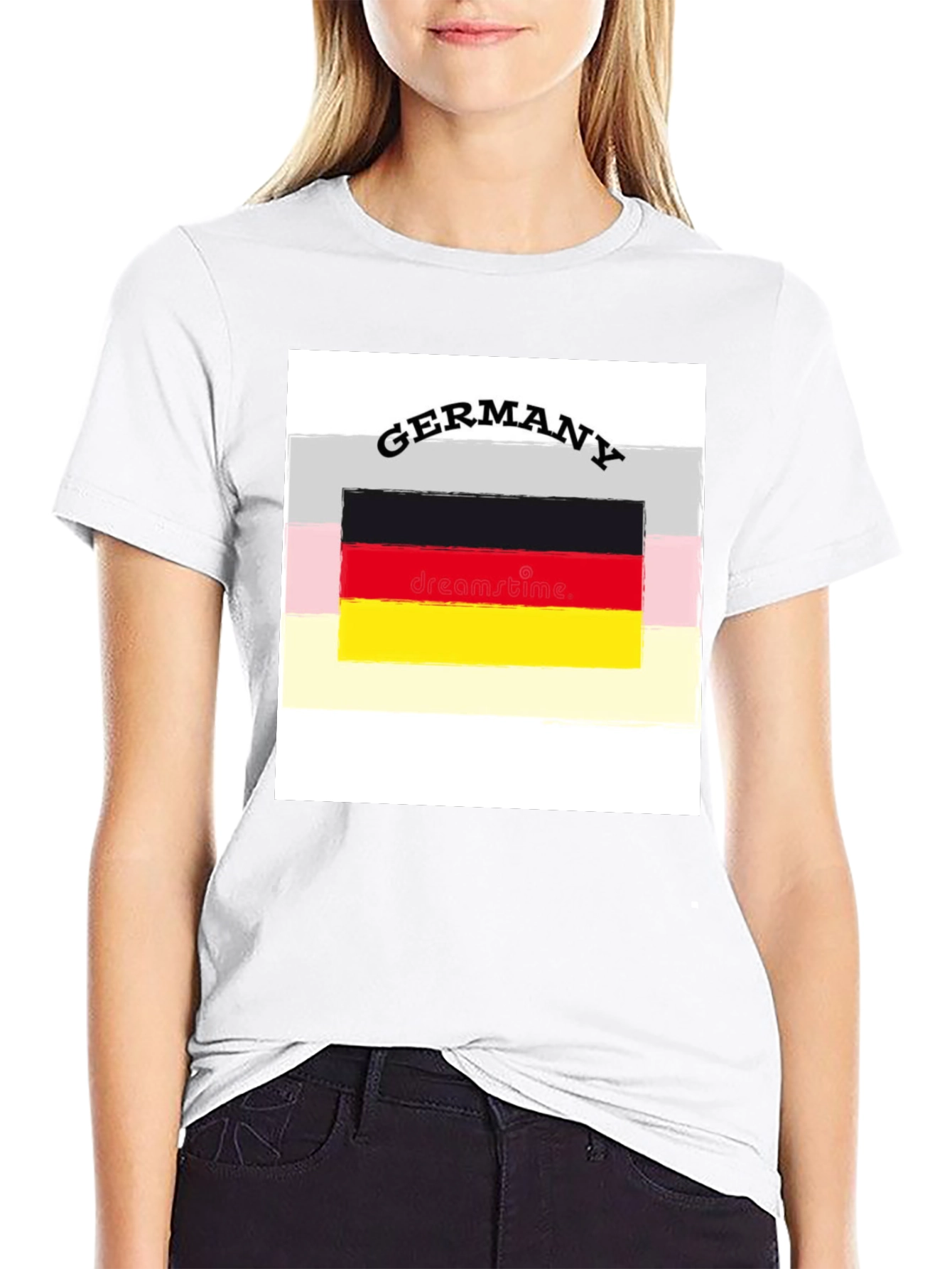 Germany Flag Graphic Tee - Black Unisex T-Shirt